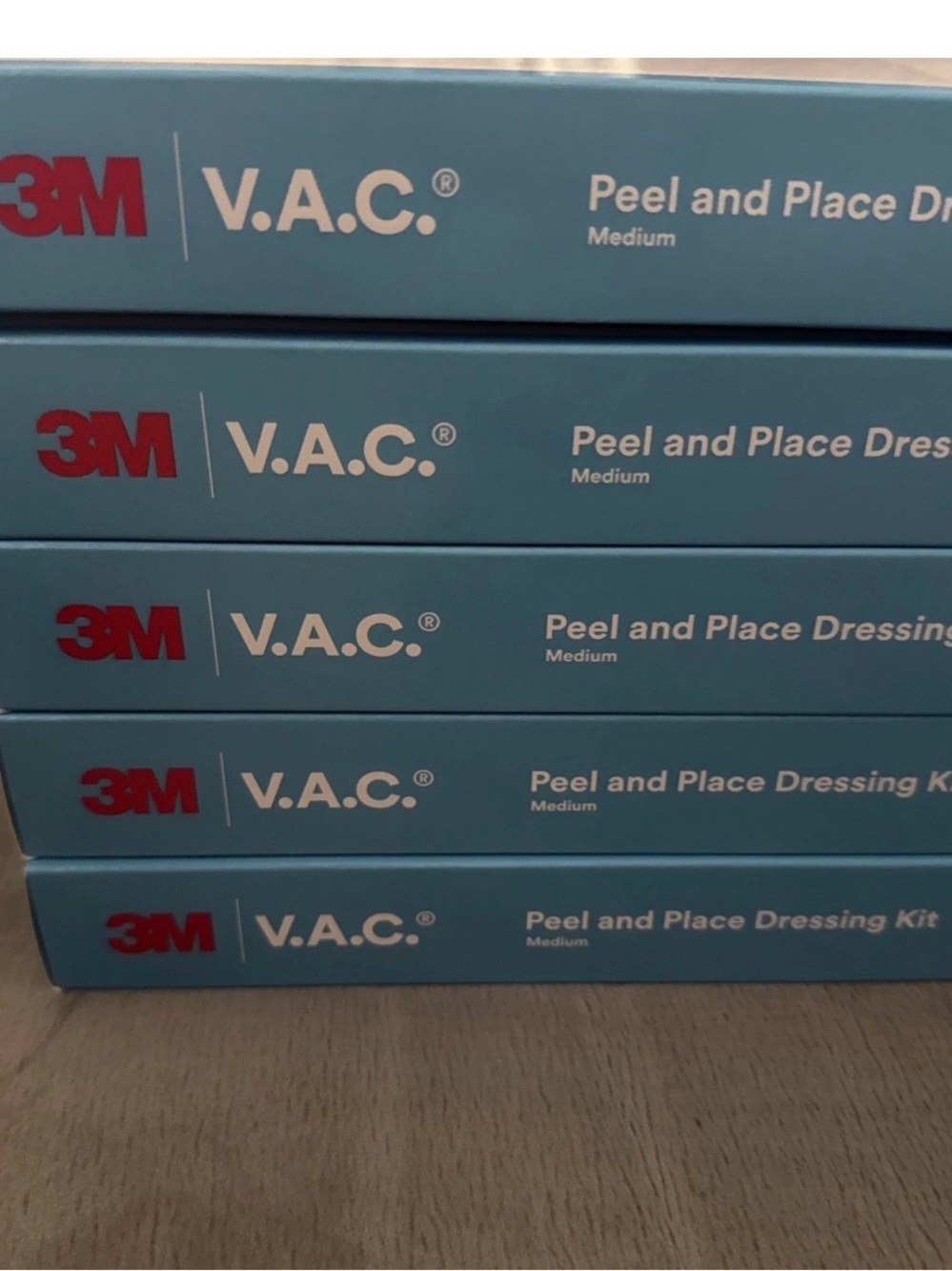 3M Peel and Place Dressing Kit Lot Of 5- Size MEDIUM - Brand New In Unopened Box